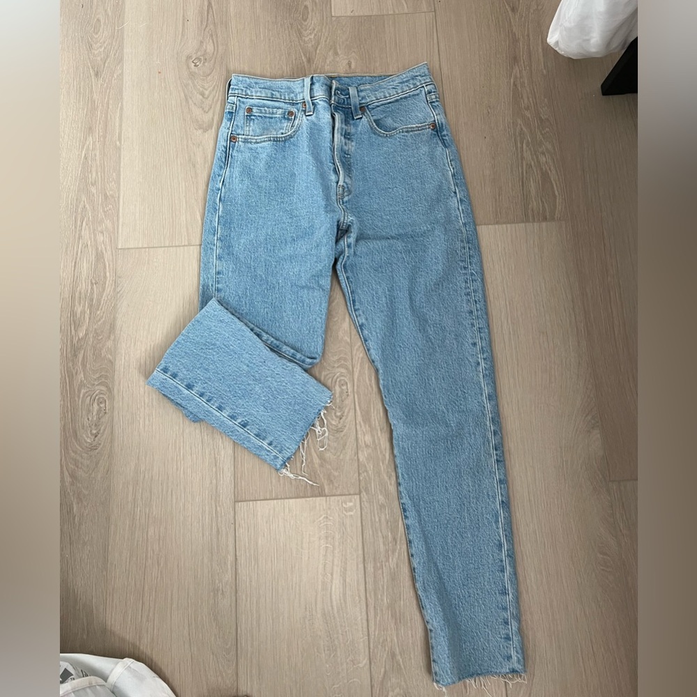 straight leg Levi jeans